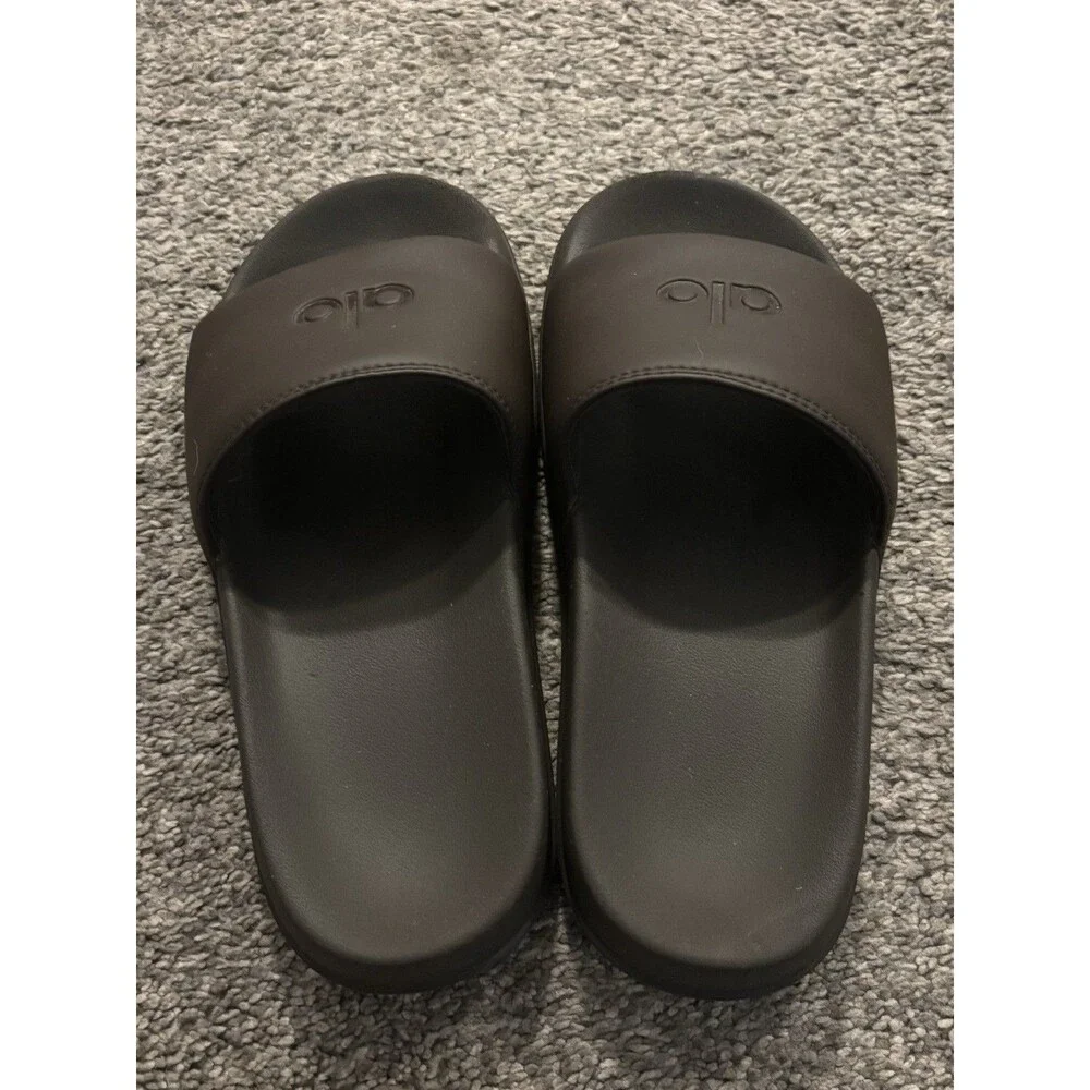 Alo Yoga Slides Espresso Women's Size 7